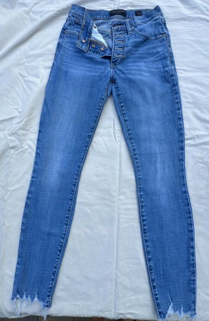Lucky Brand Bridgette High-Rise Skinny Ankle Jeans with Button Fly
